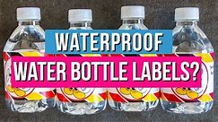 Waterproof Water Bottle Labels: Which Way is Best?