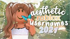Aesthetic Roblox Usernames + fillers & tips 2021 | axia