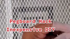 In this Pegboard Hack I used items from Dollar Tree, Walmart, and from around my home. Click the link in my bio to check out the full YouTube tutorial. #pegboard #pegboardorganization #pegboardideas #pegboardhack #pegboardhacks #organizingsmallspace #organizingsmallcraftspace #smallspaceorganizing #organizingcraftroom #organizingcraftspace #storageforsmallcraftspace #pegboardstorage