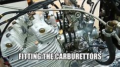 Triumph Trident T160 Rebuild. Part 96: Fitting the Carburettors
