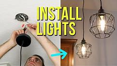 How to Install Ceiling Light Fixtures | New & Replacement Pendant Lighting