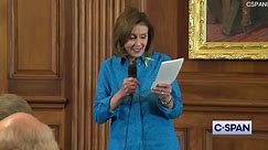 Speaker Pelosi reads Bono's St Patrick's Day poem about Ukraine