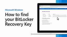 Finding your BitLocker recovery key in Windows
