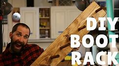 DIY: How to Make a Super Simple Boot Rack