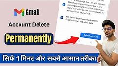 How to Delete Gmail Account | Delete Google Account permanently