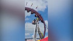 Roller coaster riders stuck upside-down for hours before rescue
