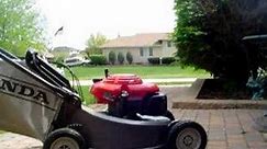 Honda mower cold start and review