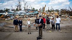 Biden Surveys Damage From Deadly Tornado in Mississippi