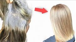 Dye gray hair Step By Step at home | Tutorial dye gray hair in Blonde by Eva Lorman