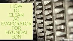HOW TO CLEAN AC EVAPORATOR FOR HYUNDAI EON WITHOUT REMOVING THE DASHBOARD