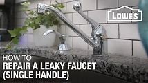 How to Fix a Leaky or Drippy Single Handle Faucet