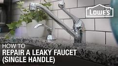 How to Fix A Dripping or Leaky Single Handle Faucet