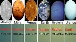 Solar System Size Comparison | Planet Size Comparison | Standard Data Comparison
