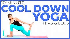 10 minute Post Workout Yoga COOL DOWN Lower Body