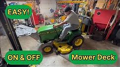 John Deere Mower Deck Installation and Removal