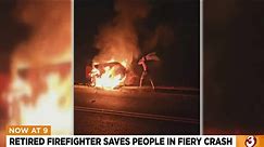 Retired firefighter saves people in fiery crash near Saguaro Lake