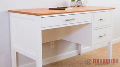 How to Build a Desk with Drawers | DIY Desk Plans | FixThisBuildThat