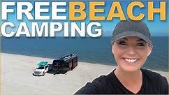 Free Beach Camping - Magnolia Beach TX | EP40 RV Full Time Living
