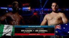 Boxe - Efe Ajagba x Joe Goodall