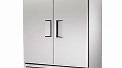 True T-49DT-HC 54" Two Section Commercial Refrigerator Freezer - Solid Doors, Bottom Compressor, 115v