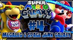 Super Mario Galaxy (1080p 60FPS 100%) - Part 4: Megaleg Boss & Space Junk Galaxy