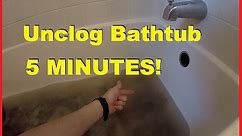 How To Easily Unclog Bathtub Shower Drain in 5 minutes -Jonny DIY