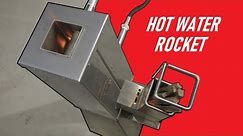 Making an insulated rocket stove hot water system