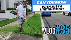 EGO Commercial STX4500 Line Trimmer. Can you mow a lawn with it? VLOG #35