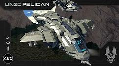 UNSC Pelican - Space Engineers Build - Halo