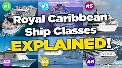 The classes of Royal Caribbean cruise ships, explained
