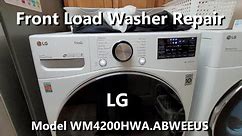 LG Front Load Washer Repair - model WM4200HWA.ABWEEUS - Fixed it with AHA75853803