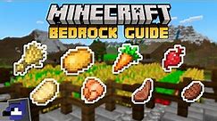 BEST FOOD for Early Game DISCOVERED! | Minecraft Bedrock Guide 1.20