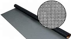 No-See-Um Small Insect Screen 20 x 20 Screen Mesh Roll - 84 inch x 25 feet - Tiny Mesh Screen Roll for Window, Door, or Patio Screening and Replacement, Charcoal