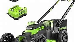 Greenworks 80V 25" BL Lawn Mower, 4.0Ah Battery and Charger - New