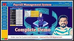 Payroll Management System Complete Demo in Microsoft Access