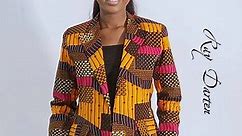 Ray Darten - This beautiful African print blazer is the...