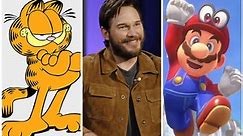 Chris Pratt set to voice Garfield and Mario in new animated films