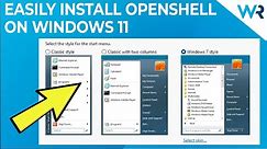 How to install Open Shell on Windows 11