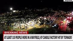 Video shows leveled candle factory that had more than 100 people inside