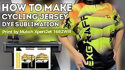 Fluorescent Sublimation Cycling Jersey by Mutoh Printers | How to make a cycling jersey