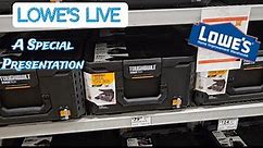 LOWE'S LIVE!!! A Special Holiday Series ..A Closer Look At The New Toughbuilt StackTech