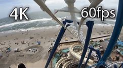 Fly the Great Nor'Easter front seat on-ride 4K POV @60fps Morey's Piers