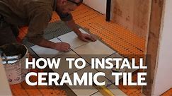 How to Install Ceramic Tile