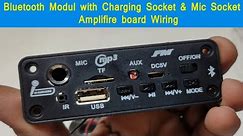 bluetooth module inbuilt charging socket and mic wiring details
