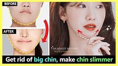 How to make your chin smaller. Get rid of big chin, thick chin, fat chin to slimmer | Chin Exercises