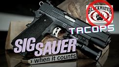 Sig Sauer 1911 Tacops .45ACP | Пистолет для Блэкватер