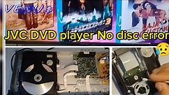 How to repair JVC dvd player |No disc error solved| Lens slide motor service|reading disc play DVD