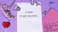 Olivia Rodrigo - get him back! (Lyric Video)