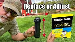 Sprinkler Head Replace - Adjust - Move