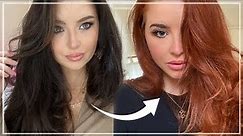 DIY Brunette to Ginger/Red Hair Tutorial (At Home)